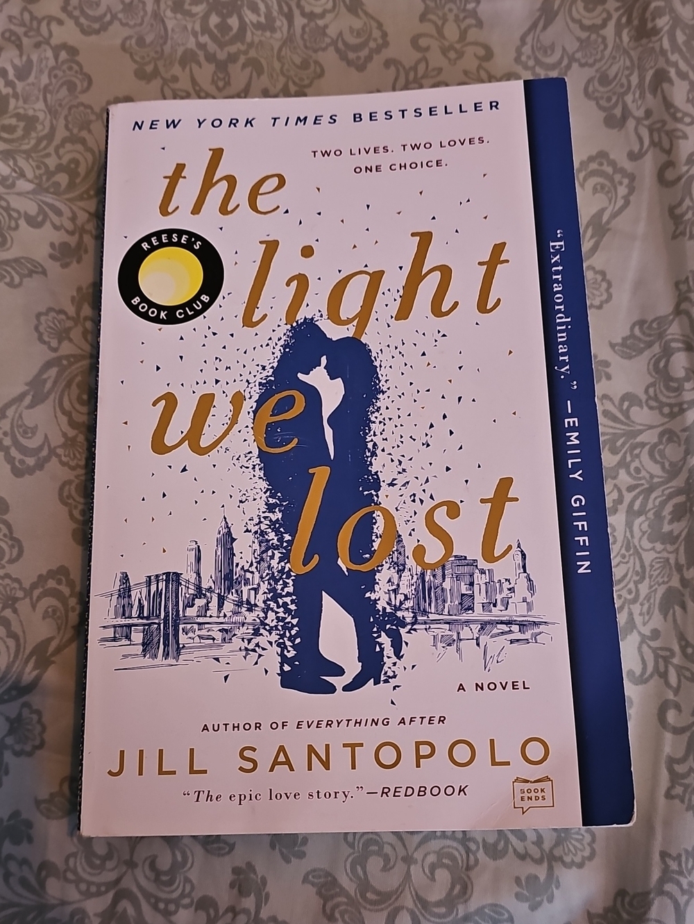 Original Penguin White and Blue Hardcover Novel with Gold Typography